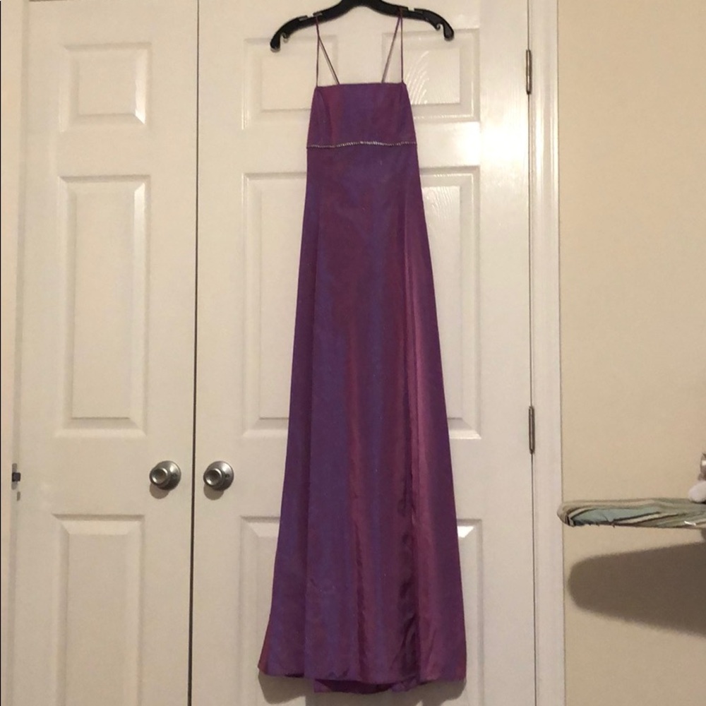Purple Iridescent prom gown size 9
